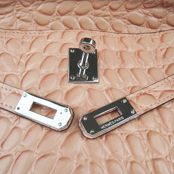 AAA Hermes Kelly 22 CM Stone Veins Leather Handbag Light Orange H008 On Sale - Click Image to Close